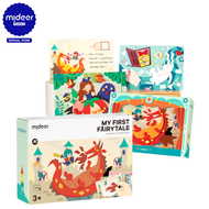 Mideer มิเดียร์ My first fairy tale sticker&amp;coloring cards การ์ดเทพนิยายในจินตนาการ CT6359