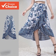 B123 - Wraparound Bohemian Half Skirt - SKB123P1D148  B123 - Skirt Bohemian Berbalut - SKB123P1D148