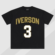 Nakara - Oversized Heavyweight Cotton T-Shirt - Tribute To Player Iverson - Black