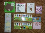 🈹執屋清貨🈹Memo Pad(共7件，可散買) #line friends #brown #熊大 #pixar #彼思 #sesame street #芝麻街 #角落生物 #sumikko guras