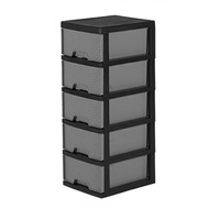 rak ikea*barangan dapur* Ready Stock🐱‍🏍 5 Tier Plastic Drawer/Multipurpose Storage Cabinet/ Kabinet Laci 5 Tingkat/Rak