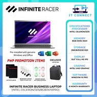 INFINITE RACER Business Laptop | 15.6” IPS | Celeron/i3/i5 | 8GB RAM / 256GB / 512GB | Office+Win10