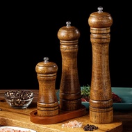 5/8 Inch Wood Color Oak Cooking Pepper Grinder with Adjustable Ceramic Rotor Oak Wood Pepper Mill fo