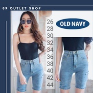 กางเกงยีนส์ขา3ส่วน OLD NAVY สียีนส์ฟอก ยีนส์ขาด กางเกงยีนส์ไซส์ใหญ่ กางเกงคนอ้วน แฟชั่นคนอ้วน ไซส์ 2