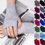 [Cutewomen2020] Women Soft Cashmere Fingerless Warm Winter Gloves Hand Wrist Warmer