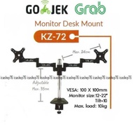 KENZO KZ-72 BRACKET FOR 12 - 22 inch LCD LED TV desk mount 2 TV monitors
