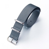 Prussian Gray Blue 18mm 20mm NATO NATO Canvas Nylon Strap Square Buckle