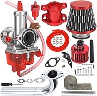 PZ30 Carburetor 30mm Carb Exhaust Header Pipe Stage 1 Kit Replacement for Predator 420cc 301cc GX390