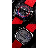 Expedition E6812 6812 Chronograph Black Red Rubber Original Men's Watch