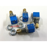 RK097 Type 4-Channel Precision Potentiometer C503K x 4-Channel Volume Potentiometer Shaft 15MM Resis