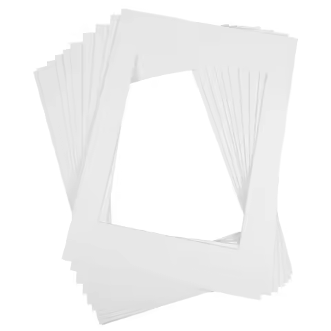 10Pcs White Cardboard Matting for Picture Frames A4 Photo Prints Art Craft Frame Matting Photo Mats 