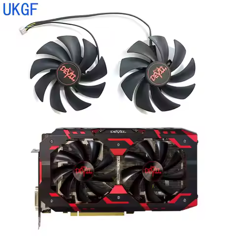 Brand new 95MM 4PIN DIY fan for Powercolor Radeon Rx580 590 Red Devil OC graphics card replacement