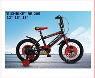 Sepeda Mini BMX RB205 Anak Laki Cowok Umur 2 3 4 Tahun Set Roda Bantu