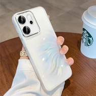 BOSKJUE | เคสป้องกันความร้อนแบบบางสำหรับ OPPO Reno14 สีขาว พร้อมป้องกันเลนส์