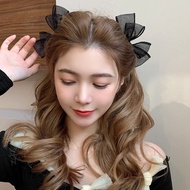 Set of 2 Super Cute Chiffon Bow Hairpins for Women kv1
