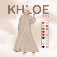 BJ= KHLOE Dress Stripes | Plain (Gamis Wanita) (￣┰￣)