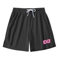 3X3 American Basketball Pants Men Printed Sports Shorts National Trendy Quick-Drying Breathable Runn