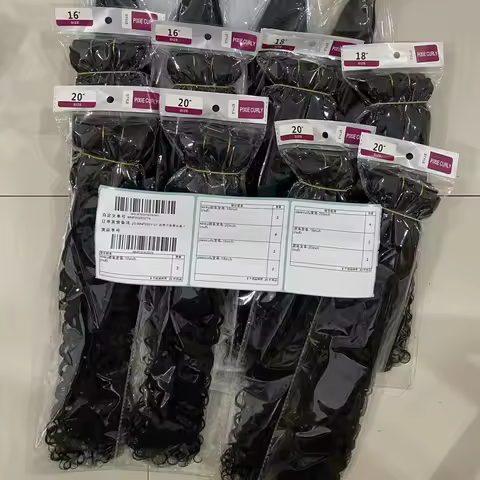 Wholesale Pixie Curly Human Hair Bundles 100% Human Hair 1 2 3 4 Bundles 18A Natural Color Weaving H