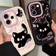 honor x7b casing honor x9b casing Pink English Cat Suitable for Glory X9C Phone Case magic4lite Wome