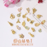 Strong Color Preservation Sand Gold Butterfly Zakiram Pendant New Chinese diy Lotus Leaf Bracelet Ne