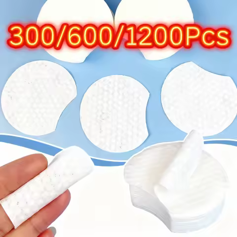 300/600/1200Pcs Pearl Pattern Makeup Remover Cotton Facial Cleaning Thick Cotton Pad Women Travel Ma