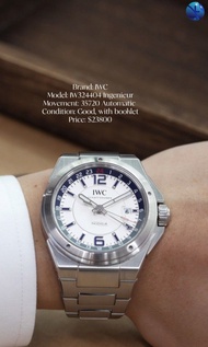 ⚪️ IWC Ingenieur Dual Time/ 工程師系列GMT ✅️- IW324404🔥
二手中古 IWC 萬國 Ingenieur Dual Time IW324404
-35720自動