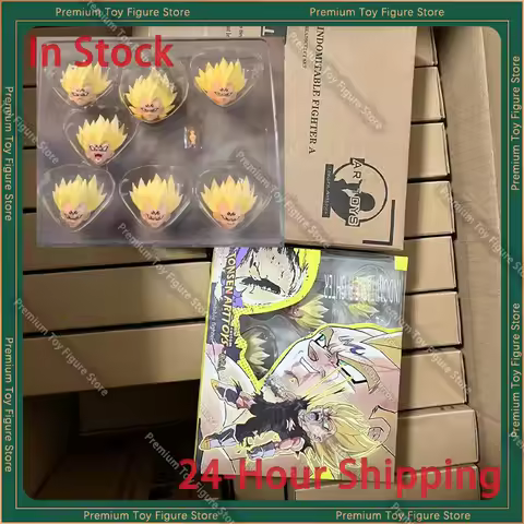 In Stock Tonsenarttoys Kamione Head Sculpture SHF Dragon Ball Indomitable Fighter Majin Vegeta Heads