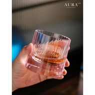 AURA'S High-End Handmade K9 Crystal Glass Whiskey Foreign Wine Top Rotating Tumbler Xiyue Life Creat