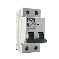 MAXGUARD & HIMEL 2 POLE MCB 40A/63A / ELCB 40 amp / 63amp MINIATURE CIRCUIT BREAKER SIRIM APPROVED