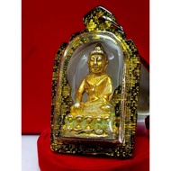 Vintage, Classic and Old Phra Kring Amulet (Medicine Buddha) of Wat Chuppasukit-Medicine Buddha of Wat Chuppasukit-Vintage of the Border Old Temple Medicine Amulet Amulet Good Exquisite Waterproof Case.