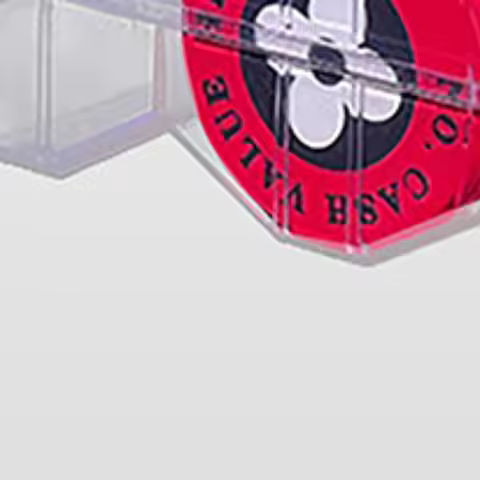 Portable 100 Chips Poker Chip Tray Box W/ Lid For Casino Game 24 X 8 X 5cm Chips Poker Chips Box Acr