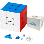 MOYU Speed Cube 3x3 StickerLess, RS3M 2020 Magnetic Version Smooth Profession Puzzle Magic Toy for K