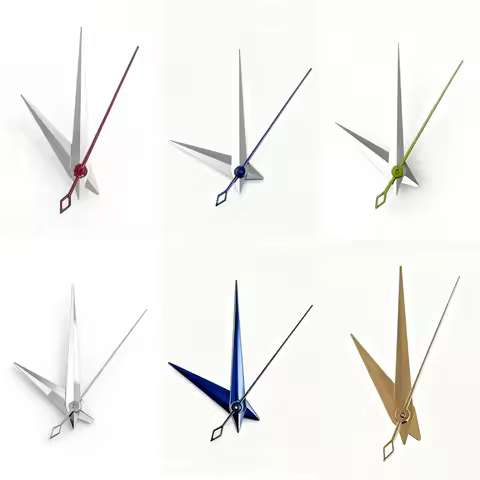 8*12.5*12.5 Cocktail Colorful Second Watch Hands For Seiko Presage NH35/36/4R/6R/7S Movement Silver 