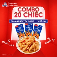 VYY Whole Bone Chicken Feet Combo FULL PAIR 65G - Spicy Taste - 10pcs/20pcs Vyy Lady Boneless Chicke