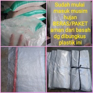 Plastik dalaman Karung beras 25 kg / plastik pembungkus paket