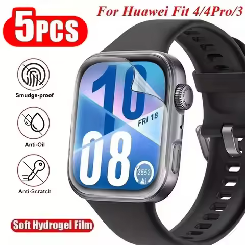 1-5Pcs HD Hydrogel Film For HUAWEI Watch Huawei Fit 2 3 4 5 Fit 4 5 Pro Smart Watch Screen Protector