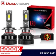 ดูอัลวิชั่น K5C H7 H4 หลอดไฟไฟหน้าแอลอีดี แคนบัสไม่มีข้อผิดพลาด H11 H1 H3 H8 H9 9005 HB3 9006 HB4 90