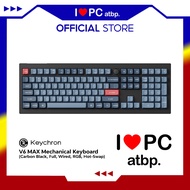 Keychron V6 Max QMK Mechanical Keyboard, Carbon Black, Full, Wired, RGB, Hot-Swap, QMK VIA