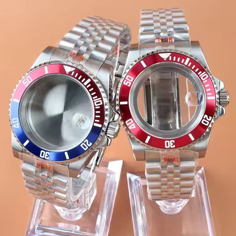 Fit Submariner NH35 40mm Case Sapphire Glass Stainless Steel Jubilee Bracelet For Seiko NH35 NH34 NH