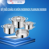 POT AND PAN SET 4 Piece NOBINOX PLANUM NX800