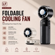 LF 199-Speed  ICE Cooling Handle Mini Fan Rechargeable Fan Portable High-Speed Turbo Handheld Coolin