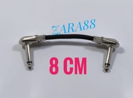 Kabel jumper efek gitar 8cm jack model pipih