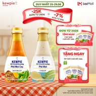 Combo cheese lover Kewpie: Xốt Salad Dressing Phô Mai 210ml & Phô Mai Cay 210ml