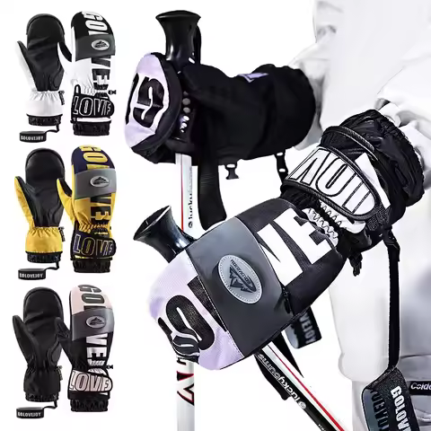 3M Thinsulate Ski Gloves Women Men Windproof Breathable Waterproof Thermal Winter Warm Snow Skate Mi