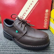 KICKERS SAFETY 604 SAFETY SHOES LOW CUT LACE MAROON KASUT KESELAMATAN