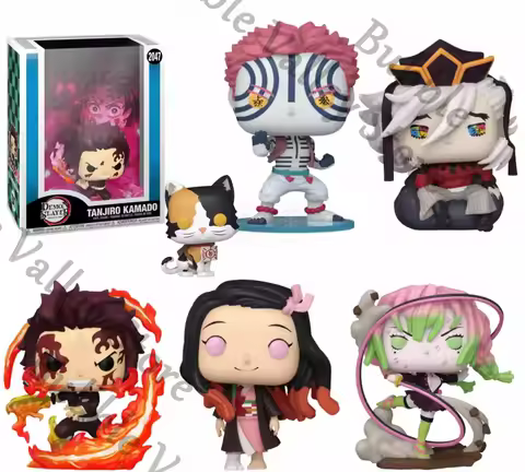 Genuine Anime Demon Slayer Douma Akaza Kanroji Mitsuri Kamado Tanjirou Cosplay Garage Kits Cartoon F