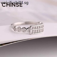 Color S925 Sterling Silver Ruyi Abacus Ring Female Niche Personality Lucky Coin Index Finger Ring Fashion Chinese Style