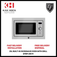 EFBM 259 M 25L BUILT-IN MICROWAVE OVEN WITH GRILL - 2 YEARS MANUFACTURER WARRANTY + FREE DEL