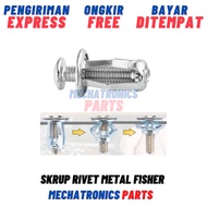 Metal Rivet Screw M5 x 25mm M4 x 25mm M6 x 25mm Screw Plate Bolt Nut Thread Jack Nut