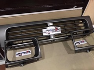 กระจังหน้า LN111 ขอบเทา 1ชุด มี3ชิ้น กระจัง+ขอบไฟ ใส่ไมตี้ตาโบ๋ได้เลย (ตาเต็มต้องแปลง)